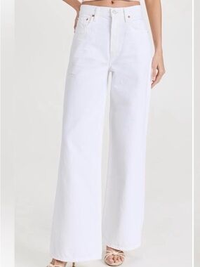 Citizens Of Humanity White Wide-Leg Jeans